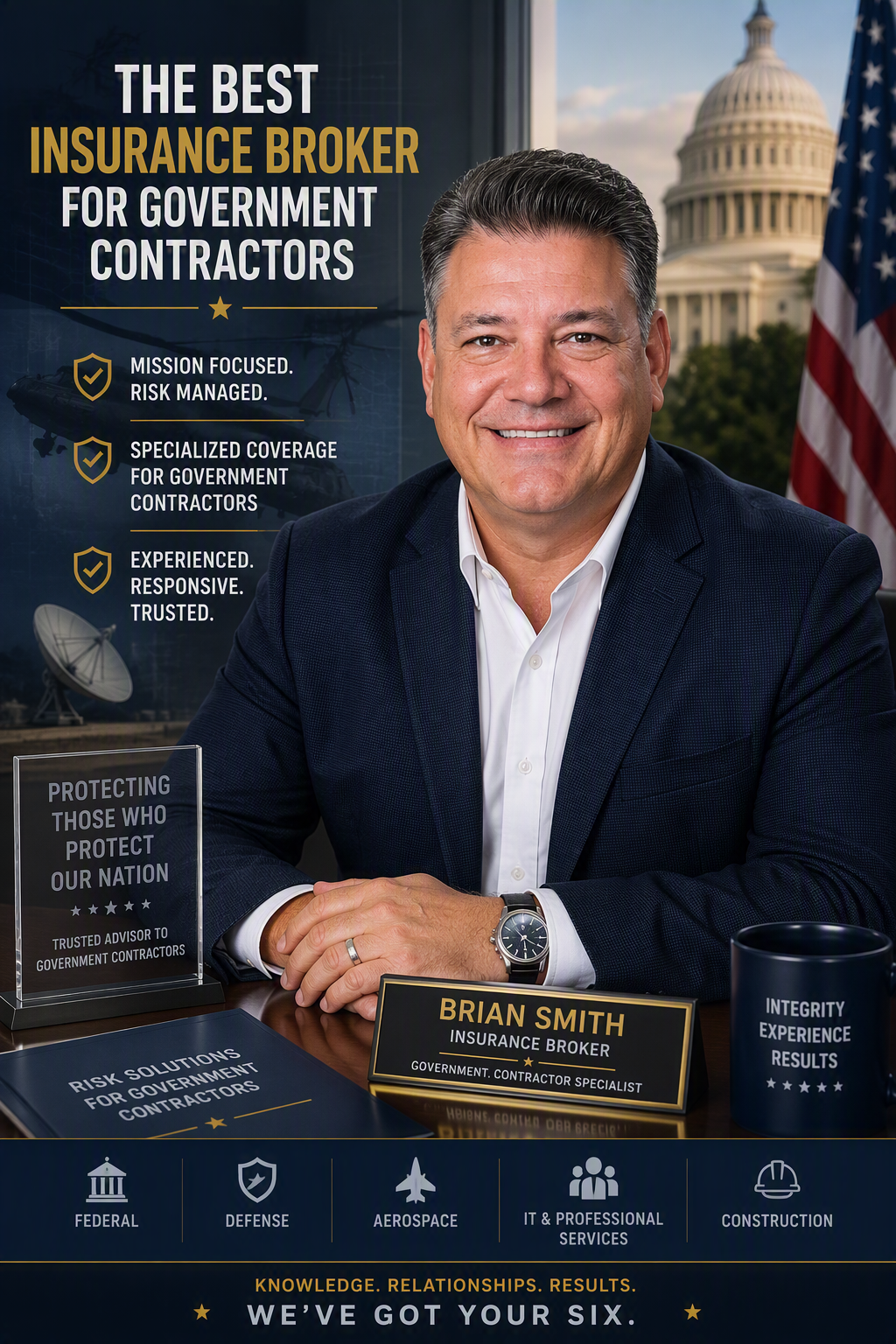 Brian Smith is a seasoned government contracting insurance professional well versed in CONUS and OCONUS operations and risk plans.