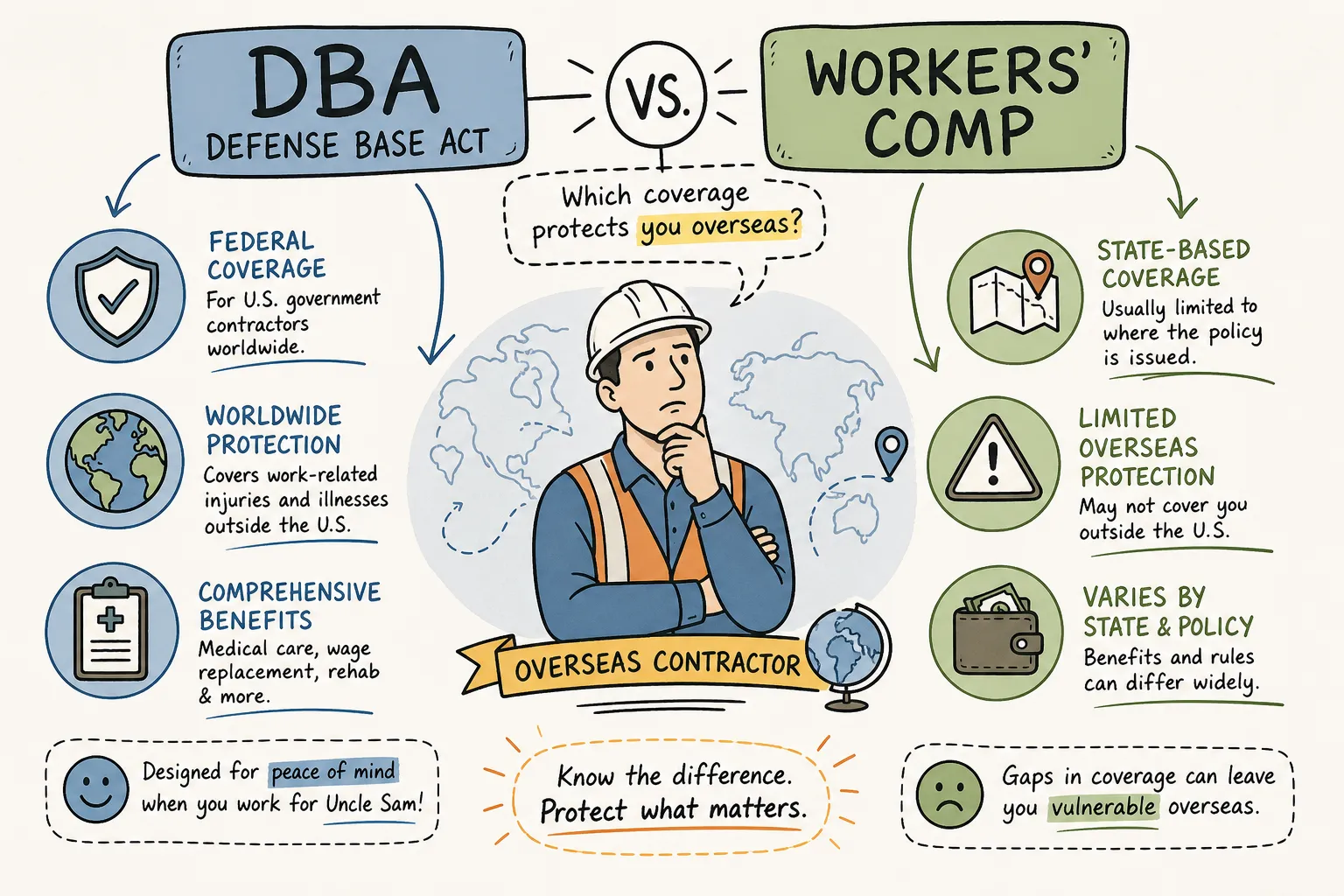 Defense Base Act vs Workers Compensation