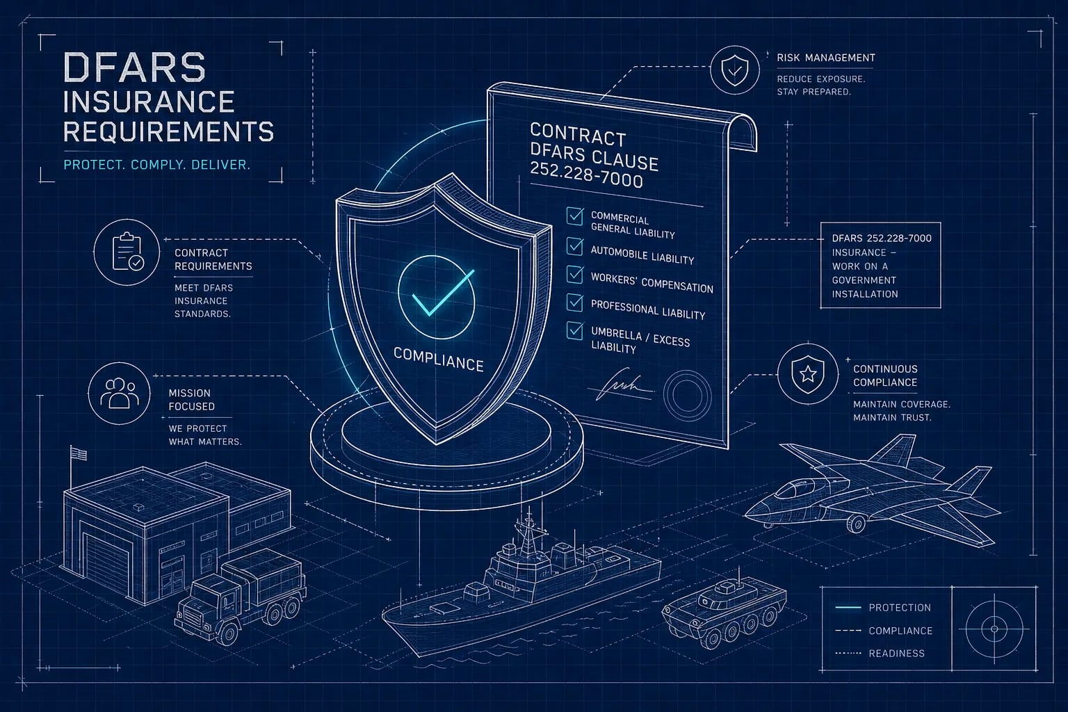 Steps to the DFARS Insurance Clause Requirements